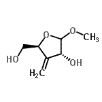 CAS#: 292864-75-6, Methyl 3-deoxy-3-methylene-D-erythro-pentofuranoside