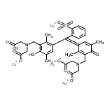 CAS#: 29412-85-9, Tetrasodium 2,2'-[({3-[(3-{[(Carboxylatomethyl)(Carboxymethyl)Amino]Methyl}-4-Hydroxy-2,5-Dimethylphenyl)(2-Sulfonatophenyl)Methylene]-2,5-Dimethyl-6-Oxo-1,4-Cyclohexadien-1-Yl}Methyl)Imino]Diacetate