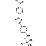 CAS#: 294622-59-6, 4-[2-(4-{[(2-Methyl-2-Propanyl)Oxy]Carbonyl}-1-Piperazinyl)-1,3-Thiazol-4-Yl]Benzoic Acid