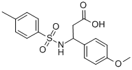 CAS 登录号：295344-96-6， 3-(4-甲氧基-苯基)-3-(甲苯-4-磺酰基氨基)-丙酸