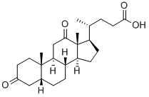 CAS 登录号:2958-05-6, 3,12-二氧代-5-beta-胆烷-24-酸