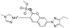 CAS#: 29641-53-0, 1-[7-(4-Ethyl-5-Methyl-2H-1,2,3-Triazol-2-Yl)-2-Oxo-2H-1-Benzopyran-3-Yl]-4-Methyl-1H-1,2,4-Triazolium Methyl Sulphate