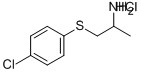 CAS#: 29670-17-5, 1-((4-Chlorophenyl)Thio)-2-Propanamine Hydrochloride