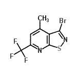 CAS#: 296797-18-7, 3-Bromo-4-Methyl-6-(Trifluoromethyl)[1,2]Thiazolo[5,4-b]Pyridine