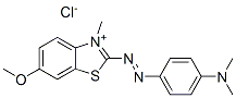 CAS#: 29767-87-1, 2-[[4-(Dimethylamino)Phenyl]Azo]-6-Methoxy-3-Methylbenzothiazolium Chloride
