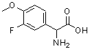 CAS 登录号：299166-66-8， 氨基(3-氟-4-甲氧基苯基)乙酸