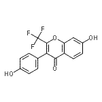 CAS#: 299951-78-3, 7-Hydroxy-3-(4-Hydroxyphenyl)-2-(Trifluoromethyl)-4H-Chromen-4-One