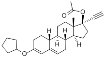 CAS#: 3000-39-3, [(8R,9S,10R,13S,14S,17R)-3-Cyclopentyloxy-17-Ethynyl-13-Methyl-2,7,8,9,10,11,12,14,15,16-Decahydro-1H-Cyclopenta[a]Phenanthren-17-Yl] Acetate
