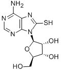 CAS#: 3001-45-4, 6-Amino-9-[3,4-Dihydroxy-5-(Hydroxymethyl)Oxolan-2-Yl]-7H-Purine-8-Thione