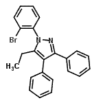 CAS#: 300658-42-8, 1-(2-Bromophenyl)-5-Ethyl-3,4-Diphenyl-Pyrazole