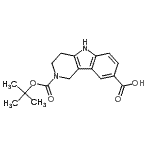 CAS#: 300715-96-2, 2-{[(2-Methyl-2-Propanyl)Oxy]Carbonyl}-2,3,4,5-Tetrahydro-1H-Pyrido[4,3-b]Indole-8-Carboxylic Acid