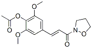 CAS 登录号：30076-09-6， [2,6-二甲氧基-4-[(E)-3-(1,2-恶唑烷-2-基)-3-氧代丙-1-烯基]苯基]乙酸酯