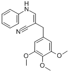 CAS 登录号:30078-48-9, 3-苯胺基-2-(3,4,5-三甲氧基苄基)丙烯腈