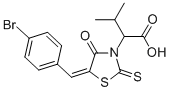 CAS#: 300817-68-9, (2R)-2-[(5Z)-5-(4-Bromobenzylidene)-4-oxo-2-thioxo-1,3-thiazolidin-3-yl]-3-methylbutanoic acid