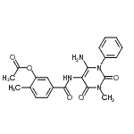CAS#: 301206-04-2, 5-[(6-Amino-3-Methyl-2,4-Dioxo-1-Phenyl-1,2,3,4-Tetrahydro-5-Pyrimidinyl)Carbamoyl]-2-Methylphenyl Acetate