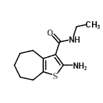 CAS#: 301321-98-2, 2-Amino-N-Ethyl-5,6,7,8-Tetrahydro-4H-Cyclohepta[b]Thiophene-3-Carboxamide