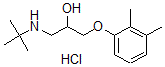 CAS 登录号:30187-90-7, 1-(叔丁基氨基)-3-(2,3-二甲基苯氧基)丙-2-醇盐酸盐