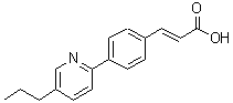 CAS 登录号：302602-33-1， (2E)-3-[4-(5-丙基-2-吡啶基)苯基]丙烯酸