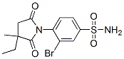 CAS 登录号:30279-48-2, 3-溴-4-(3-乙基-3-甲基-2,5-二氧代吡咯烷-1-基)苯磺酰胺