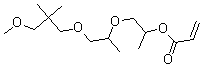 CAS 登录号：302911-83-7， 2-[2-(3-甲氧基-2,2-二甲基丙氧基)-1-甲基乙氧基]-1-甲基乙基 2-丙烯酸酯