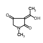 CAS 登录号：303081-90-5， (3Z)-3-(1-羟基乙亚基)-1-甲基-2,4-吡咯烷二酮