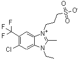 CAS#: 30377-68-5, 6-Chloro-1-Ethyl-2-Methyl-3-(3-Sulphonatopropyl)-5-(Trifluoromethyl)-1H-Benzimidazolium