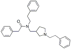CAS 登录号：30380-61-1， 2-苯基-N-(2-苯基乙基)-N-[[1-(2-苯基乙基)吡咯烷-3-基]甲基]乙酰胺