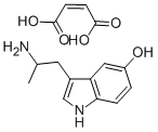 CAS 登录号：304-52-9， alpha-甲基-5-羟基色胺马来酸盐