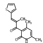 CAS#: 304475-03-4, (2E)-1-(2-Hydroxy-4,6-Dimethyl-3-Pyridinyl)-2-Methyl-3-(2-Thienyl)-2-Propen-1-One