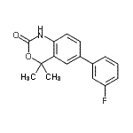 CAS#: 304854-26-0, 6-(3-Fluorophenyl)-4,4-Dimethyl-1,4-Dihydro-2H-3,1-Benzoxazin-2-One