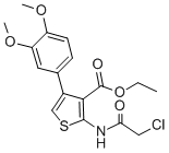 CAS#: 304863-82-9, 2-[(2-Chloroacetyl)Amino]-4-(3,4-Dimethoxyphenyl)-3-Thiophenecarboxylic Acid Ethyl Ester