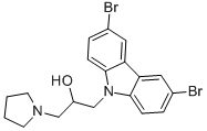 CAS 登录号：304893-77-4， 1-(3,6-二溴-咔唑-9-基)-3-吡咯烷-1-基-丙-2-醇
