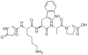 CAS#: 30505-63-6, 1-(N-(N-(N2-(5-Oxo-L-prolyl)-L-prolyl)-L-tryptophyl)-L-alanyl)-L-Proline