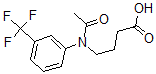 CAS 登录号：30544-58-2， 4-[乙酰基-[3-(三氟甲基)苯基]氨基]丁酸