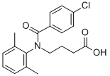 CAS#: 30544-72-0, 4-[(4-Chlorobenzoyl)-(2,6-Dimethylphenyl)Amino]Butanoic Acid