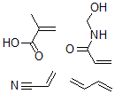 CAS#: 30555-45-4, 2-methyl-2-Propenoic acid polymer with 1,3-butadiene, N-(hydroxymethyl)-2-propenamide and 2-propenenitrile