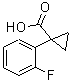 CAS 登录号：306298-00-0， 1-(2-氟苯基)环丙烷羧酸