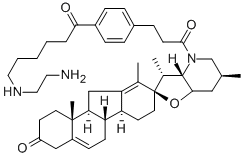 CAS 登录号：306387-90-6， 3-氧代-N-(氨基乙基-氨基己酰-二氢肉桂酰)环巴胺