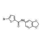 CAS#: 306766-58-5, N-(1,3-Benzodioxol-5-Yl)-5-Bromo-2-Furamide