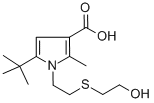 CAS#: 306936-19-6, 5-(Tert-Butyl)-1,2-[(2-Hydroxyethyl)Thio]Ethyl-2-Methyl-1H-Pyrrole-3-Carboxylic Acid