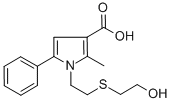 CAS#: 306936-23-2, 1-[2-[(2-Hydroxyethyl)Thio]Ethyl]-2-Methyl-5-Phenyl-1H-Pyrrole-3-Carboxylic Acid