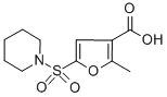 CAS 登录号：306936-38-9， 2-甲基-5-(哌啶磺酰基)-3-糠酸