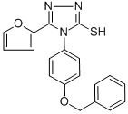 CAS#: 306936-84-5, 4-[4-(Benzyloxy)Phenyl]-5-(2-Furyl)-4H-1,2,4-Triazole-3-Thiol