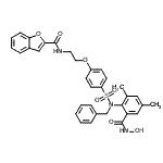 CAS#: 307002-73-9, N-[2-(4-{Benzyl[2-(Hydroxycarbamoyl)-4,6-Dimethylphenyl]Sulfamoyl}Phenoxy)Ethyl]-1-Benzofuran-2-Carboxamide