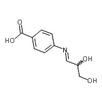 CAS#: 307553-44-2, 4-[(E)-(2,3-Dihydroxypropylidene)Amino]Benzoic Acid