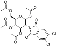 CAS 登录号:308796-43-2, 2-脱氧-2-(4,5-二氯苯二甲酰亚氨基)-D-吡喃葡萄糖 1,3,4,6-四乙酸酯