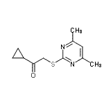 CAS#: 309280-14-6, 1-Cyclopropyl-2-[(4,6-Dimethyl-2-Pyrimidinyl)Sulfanyl]Ethanone