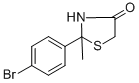 CAS 登录号：309294-12-0， 2-(4-溴苯基)-2-甲基噻唑烷-4-酮
