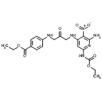 CAS#: 30982-97-9, Ethyl 4-{[3-({2-Amino-6-[(Ethoxycarbonyl)Amino]-3-Nitro-4-Pyridinyl}Amino)-2-Oxopropyl]Amino}Benzoate