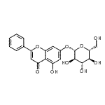 CAS#: 31025-53-3, 5-Hydroxy-4-oxo-2-phenyl-4H-chromen-7-yl beta-D-glucopyranoside